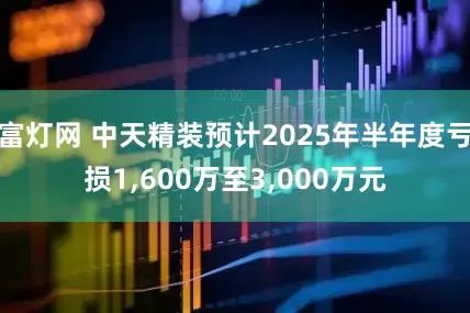 富灯网 中天精装预计2025年半年度亏损1,600万至3,000万元